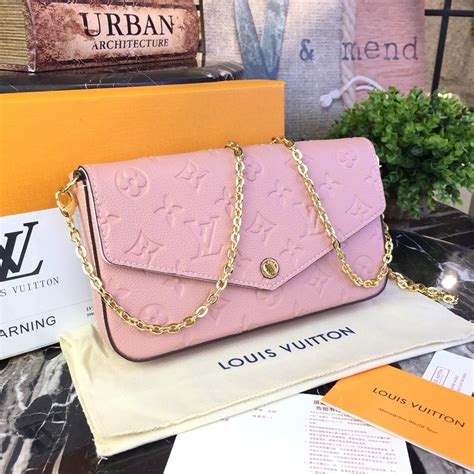 louis vuitton pink felicie|Louis Vuitton pochette pink.